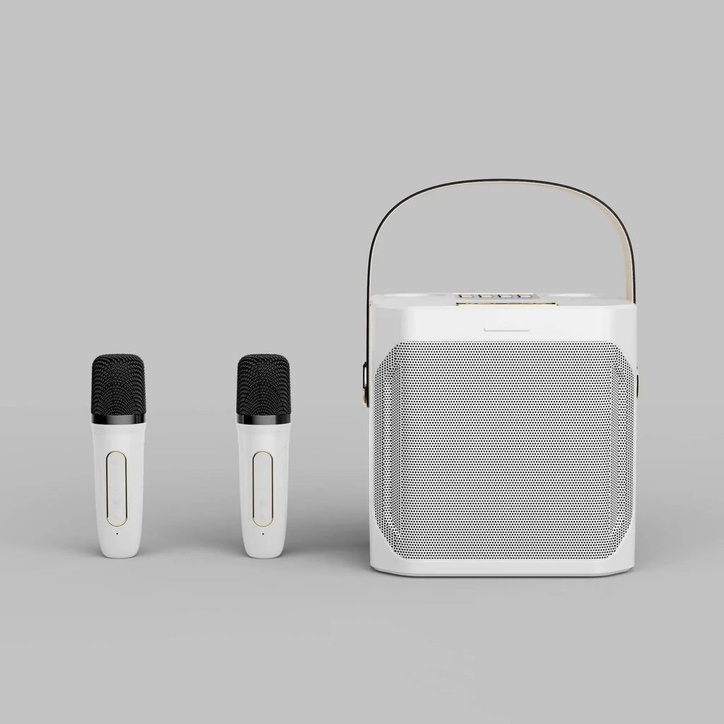 Karaoke Bluetooth Speaker | 360° Surround Sound, Dual Microphones & Portable for Parties and Outdoor Gatherings