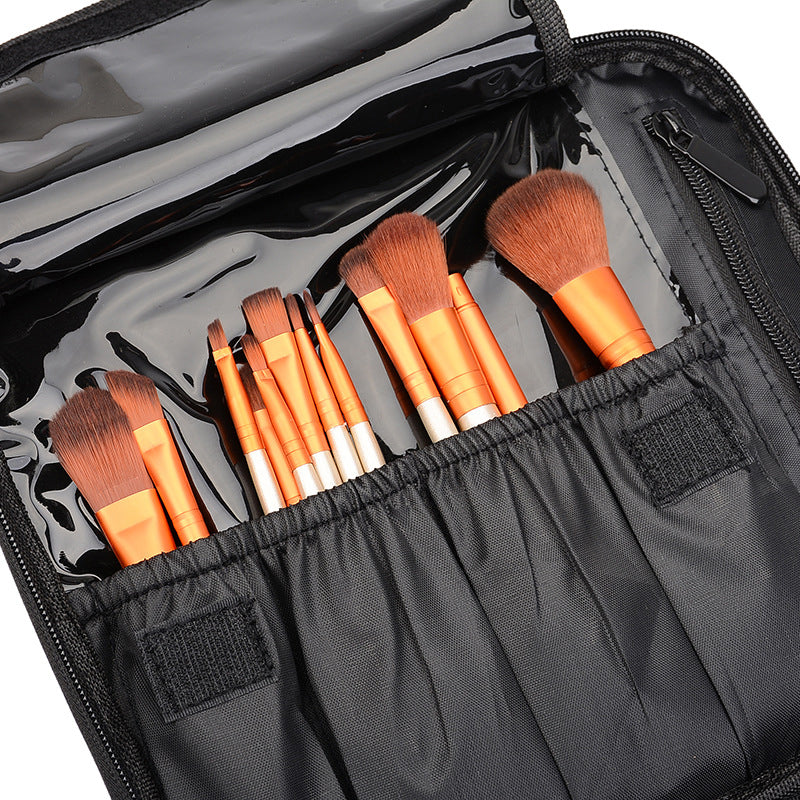 Makeup Cosmetic Storage Bag with Adjustable Compartment