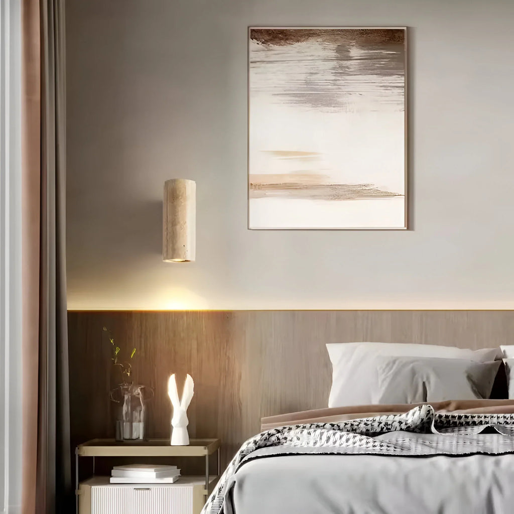 StoneLuxe – Natural Travertine Wall Light