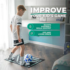 Football Pro Training Mat | Anti-Slip, 2x2m Space & Video Program for Skill Enhancement and Home Training
