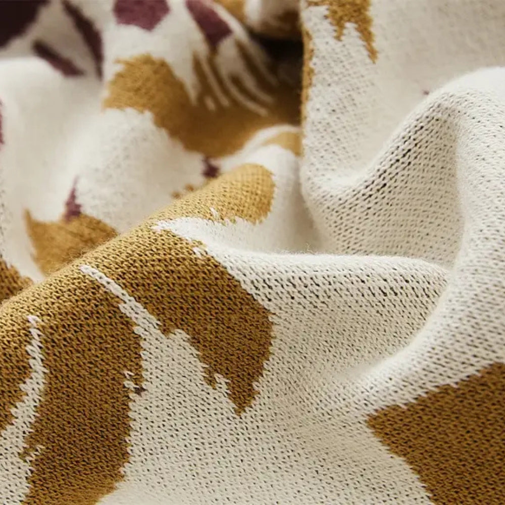 Azura Boho Geometric Knit Blanket