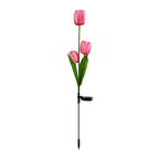 Solar Tulip Lawn Light Outdoor Garden LED Tulip Flower Light Ground Stake Landscape Light