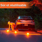 Blinking warning light with LED