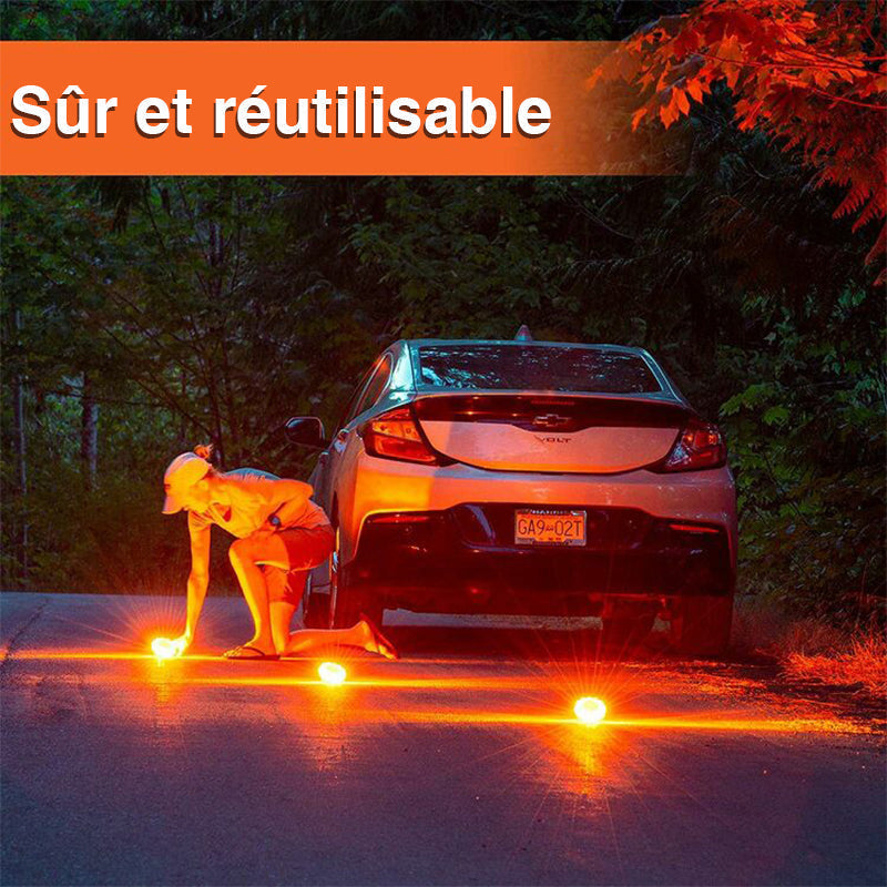 Blinking warning light with LED