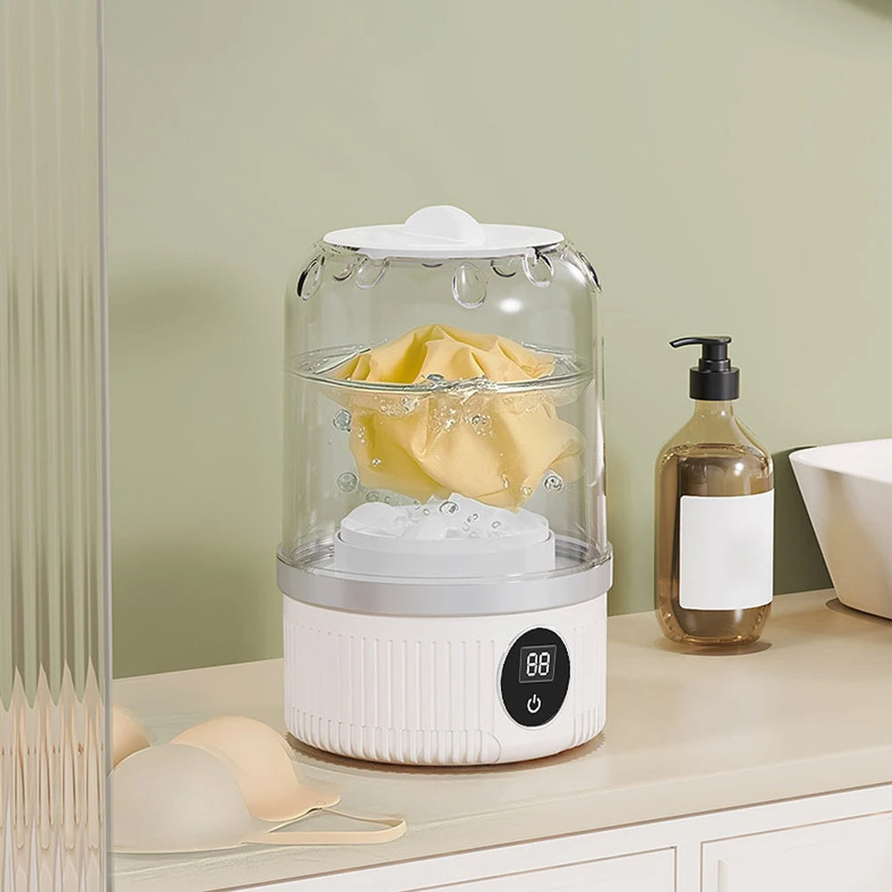 Rechargeable Mini Washing Machine for Travel and Home