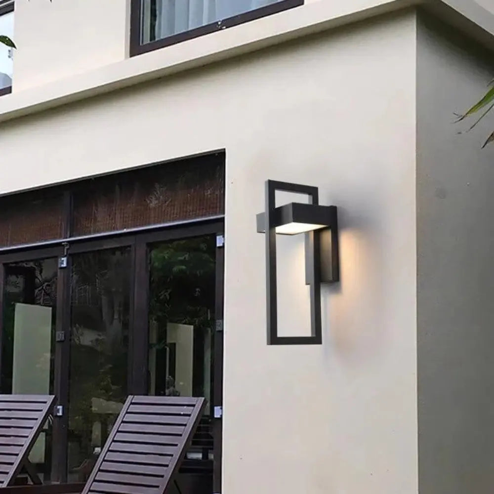 AuraBright – Modern Outdoor Wall Light with Energy-Efficient LED