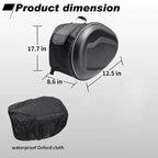 Waterproof motorbike saddlebags with large storage space