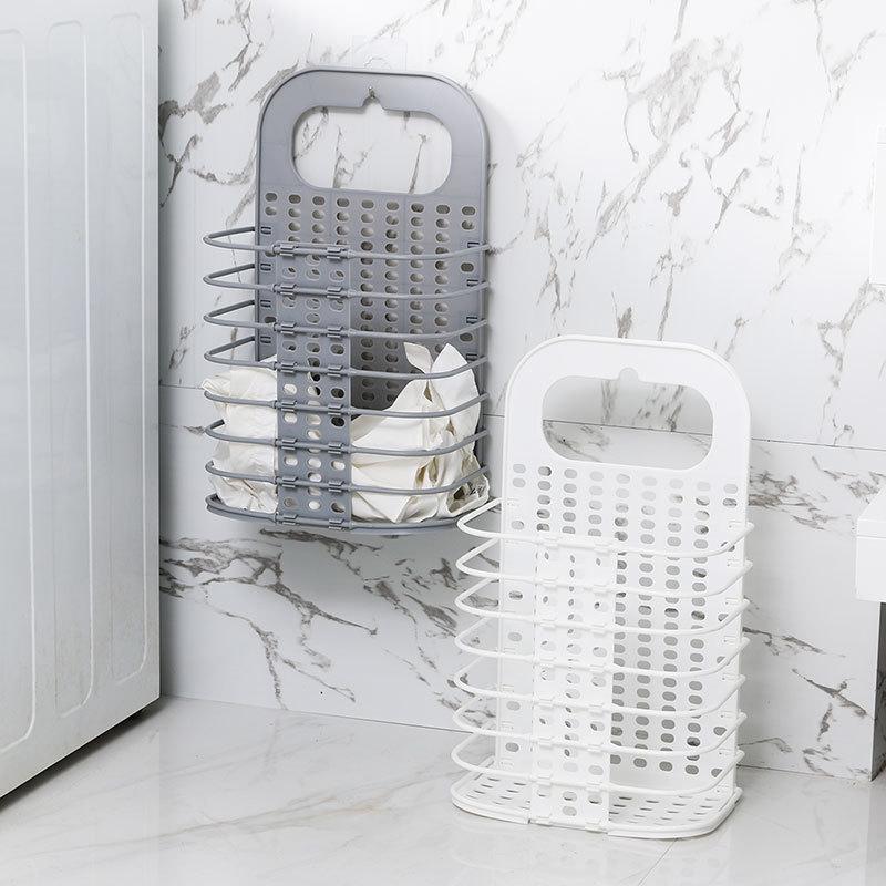 Collapsible laundry basket household