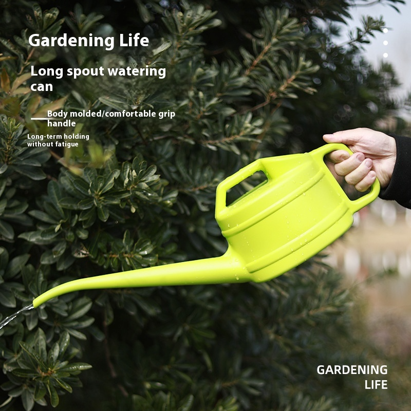Watering can with long spout for precise and easy watering