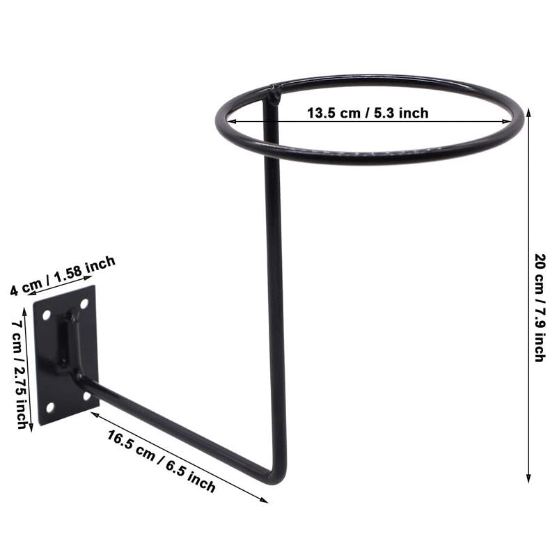 Wall-mounted helmet holder