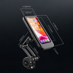 Waterproof Cycling Phone Mount with Case, for Motorcycle/Bike Handlebars