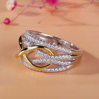Mother & Daughter Forever Connected Together Ring