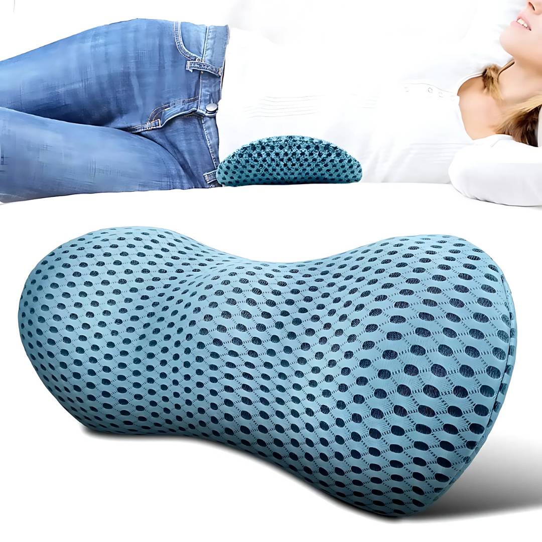 Ergonomic Lumbar Support Cushion for Lower Back Pain Relief - Ideal for Office, Driving, and Home Use