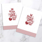Valentine's Scratching Advent "14 Things I Love About You!"