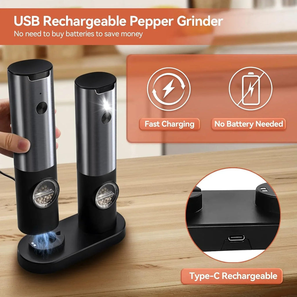 Noble Electric Salt and Pepper Mill with Battery