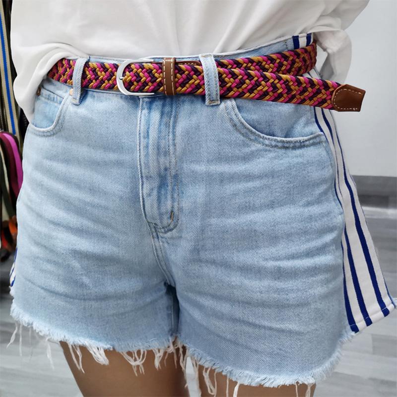 Stretch braided belt