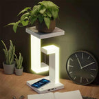 The floating wireless charging lamp