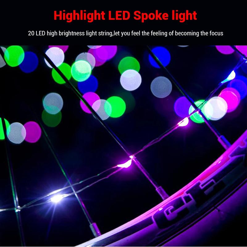 Bicycle tire lights strip