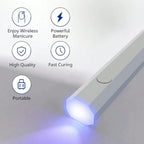 Rechargeable UV Nail Lamp with Portable Holder