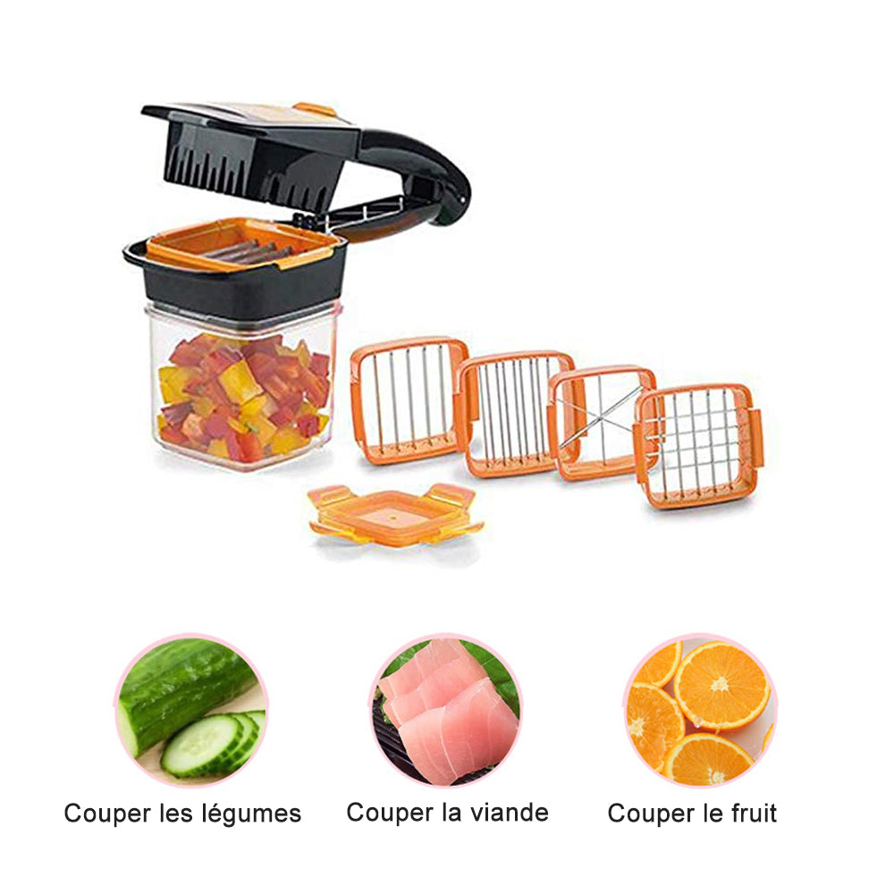 Multifunctional fruit and vegetable slicer