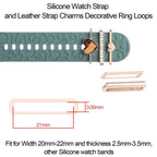 Watch Silicone Bands Decorative Rings