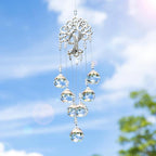 Sun Catcher Tree World Made of Crystal