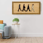 The Beatles framed Abbey Road portrait