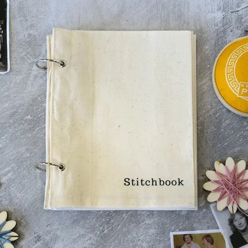 White Fabric Sketchbook