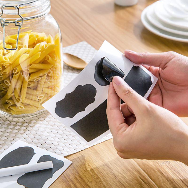 Reusable chalk labeling set