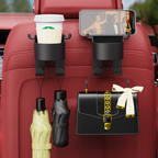 Multifunctional hook for the car seat backrest