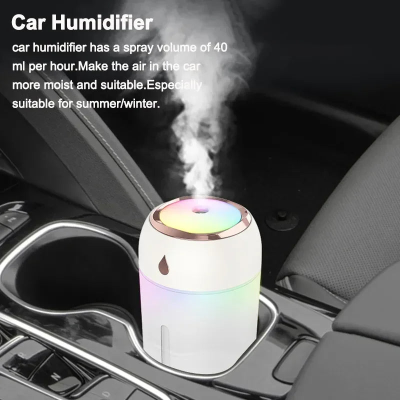 Mini Humidifier and Aroma Diffuser with LED Light