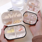 Portable daily pill box