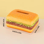 Charming Burger Tissue Box