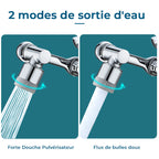 Multifunctional swivel extension faucet