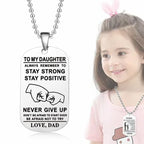 English Alphabet Stainless Steel Necklace
