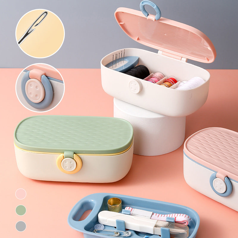 Multifunctional sewing needle and thread box