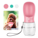 Portable water bottle for pets outdoors