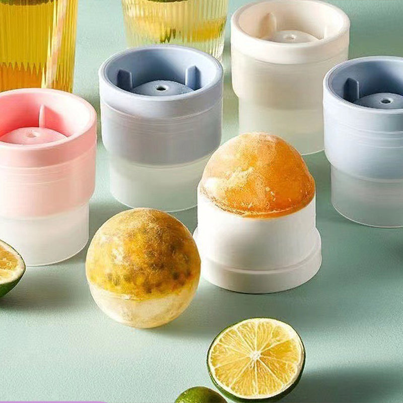 Silicone Stackable Circular Ice Hockey Ball Maker Mold