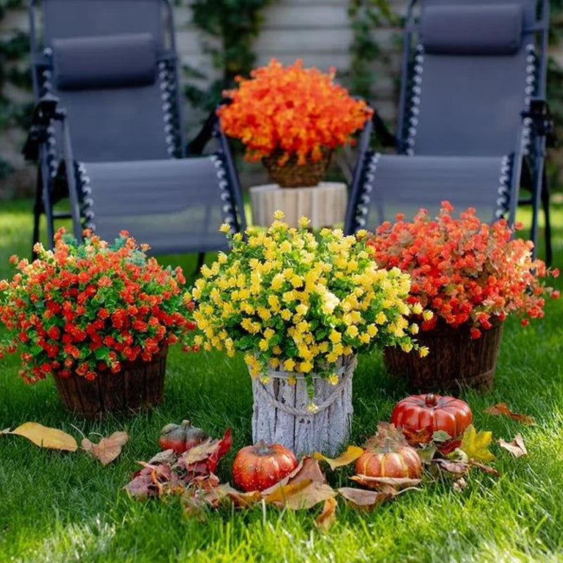 Outdoor Artificial Flowers (2 Bundles)