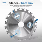 Double-sided alloy saw blade for woodworking