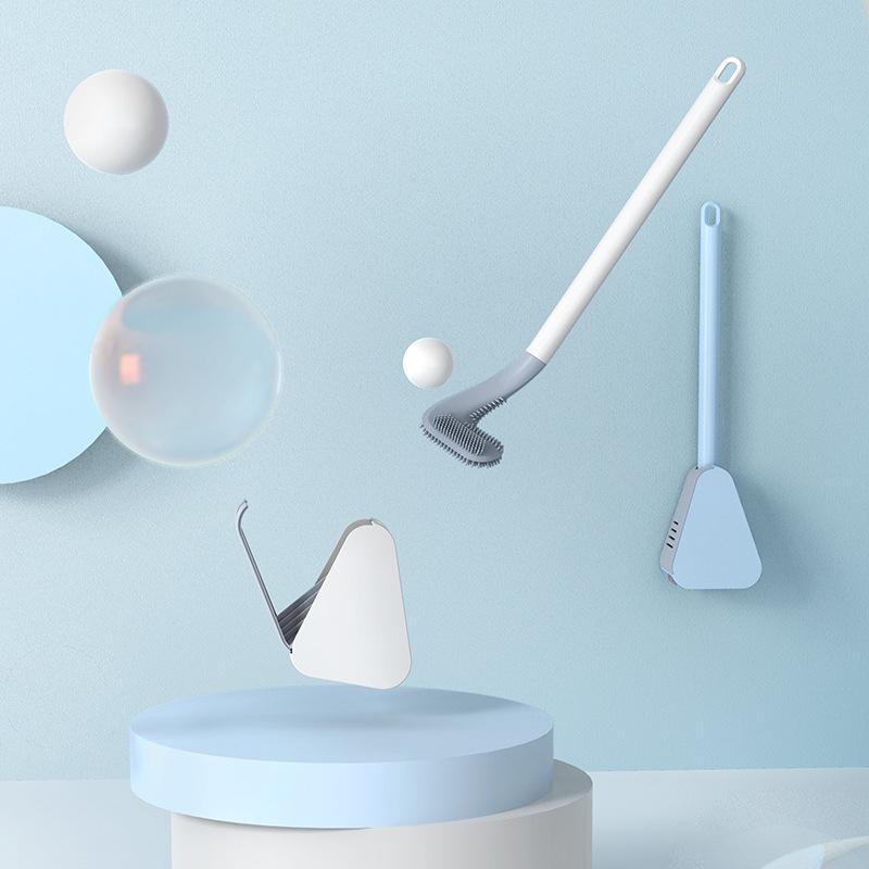 Toilet brush with holder