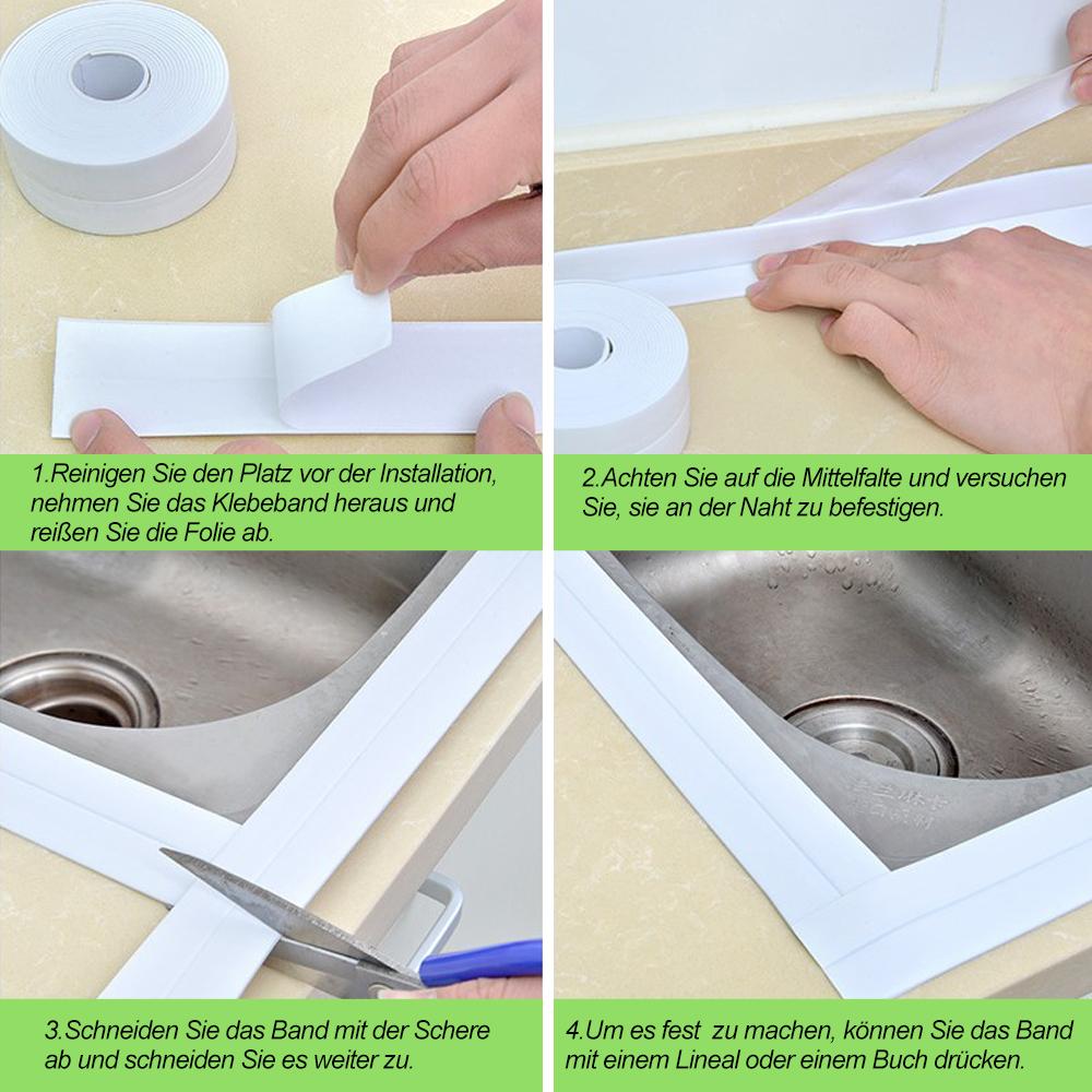Waterproof tape for kitchens and bathrooms
