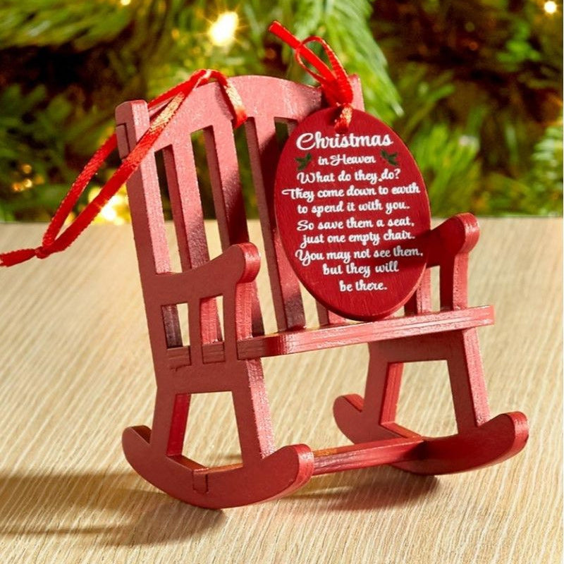 Christmas in Heaven Rocking Chair Ornaments