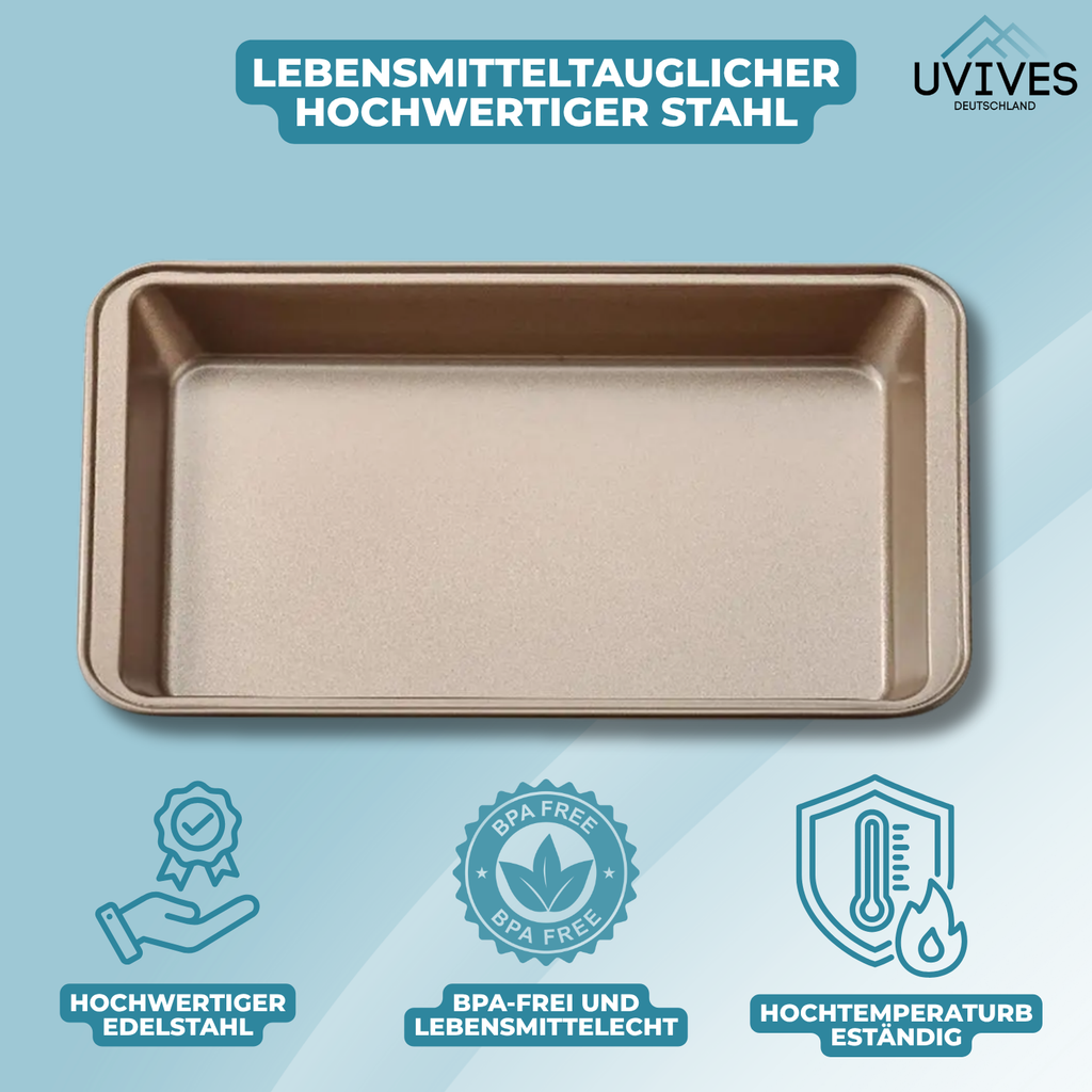 Non-Stick Baking Pan with Divider | 18 Perfect Portions | Even Heat Distribution | CookieCraft