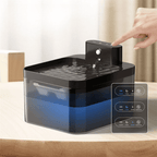 Modern water fountain for cats with a wireless sensor