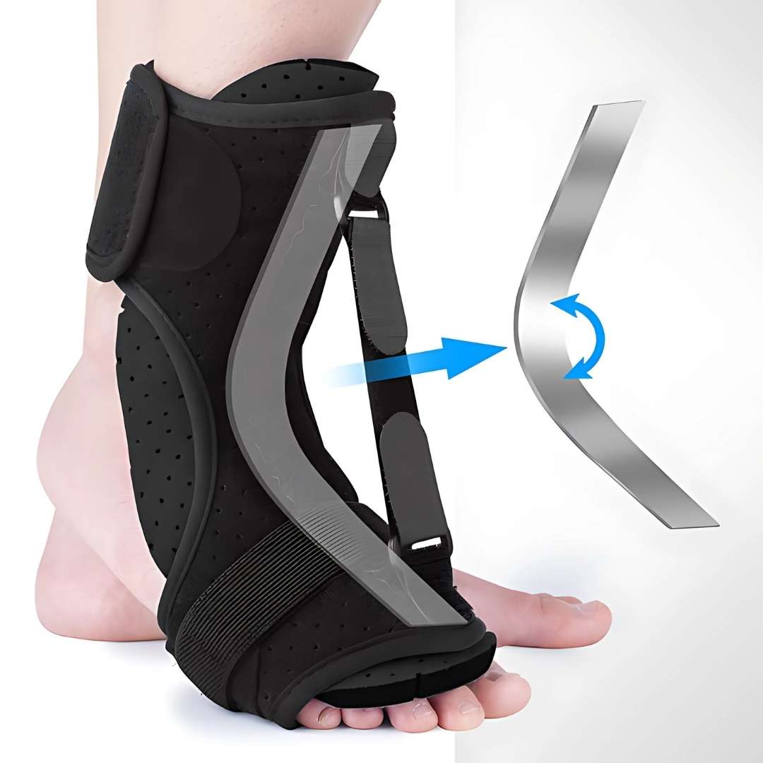 MobilityBoost Adjustable Drop Foot Brace for Ankle-Foot Orthosis | Improved Stability - Comfort Custom Fit for Independence