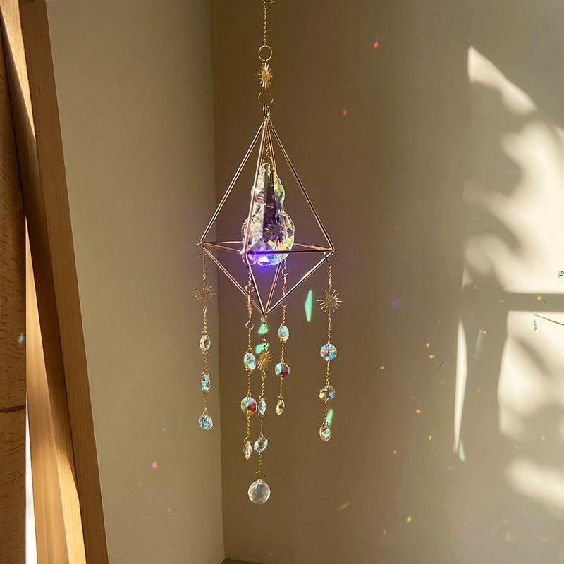 Geometric prism sun catcher
