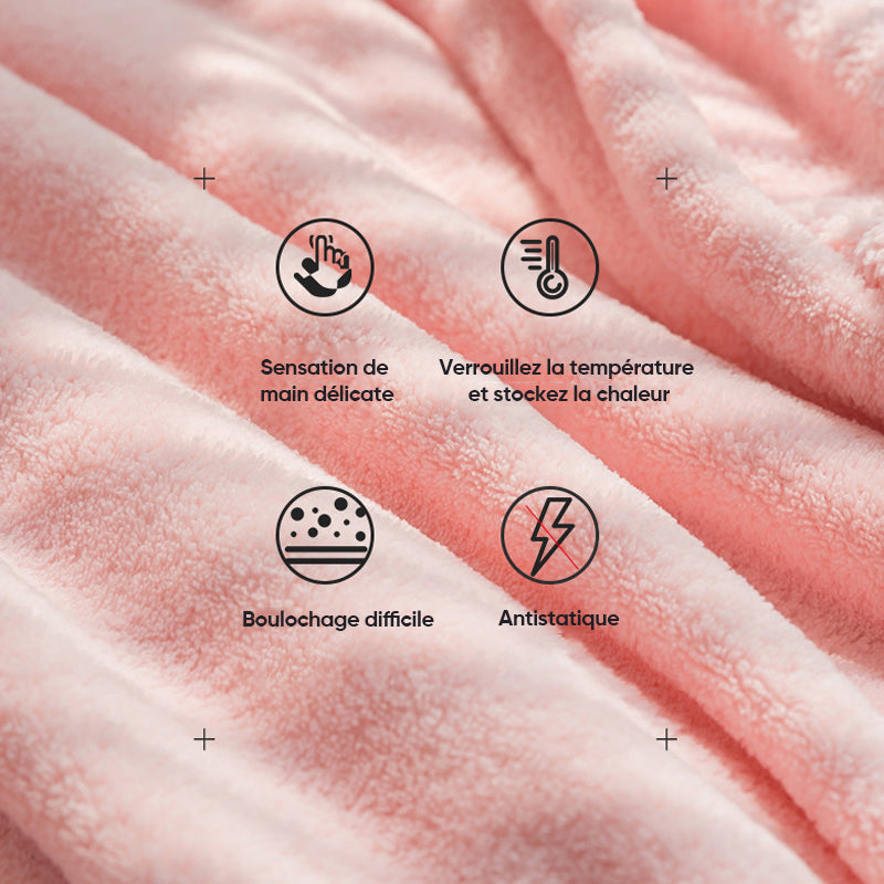 Terry bathrobe made of soft cotton fabric Girly