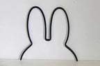 USB rechargeable rabbit night light with color change function