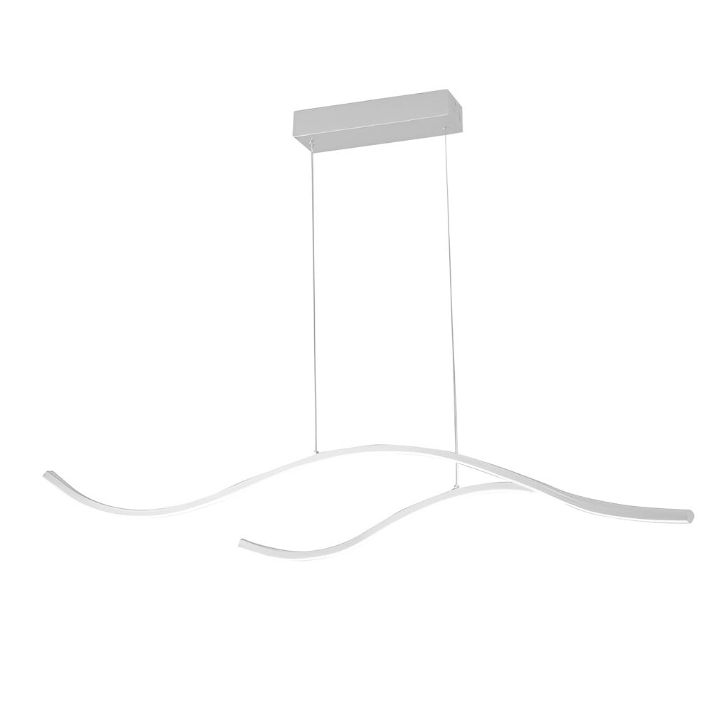 Designer LED Ceiling Lamp with Wavy Curved Shape